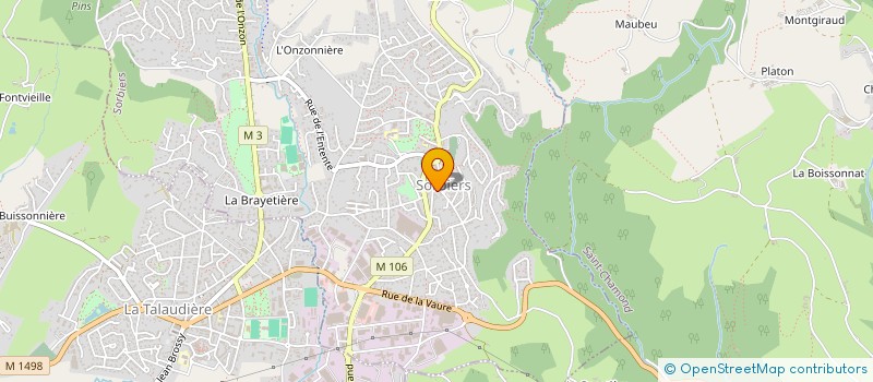 localisation de l'entreprise SARL BOUTEILLE GERARD  SORBIERS