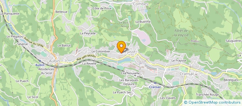 localisation de l'entreprise SARL BOUTONNET à AUBIN