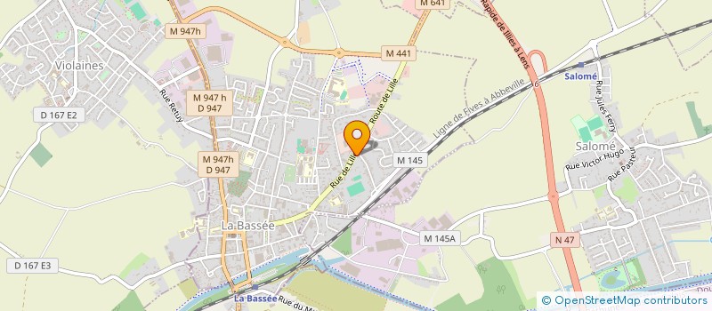 localisation de l'entreprise SARL BOUTRY  LA BASSEE