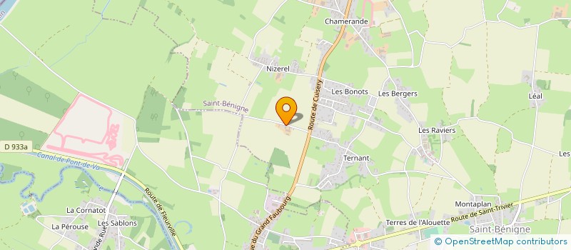 localisation de l'entreprise SARL BOUVARD FRERES à SAINT-BENIGNE