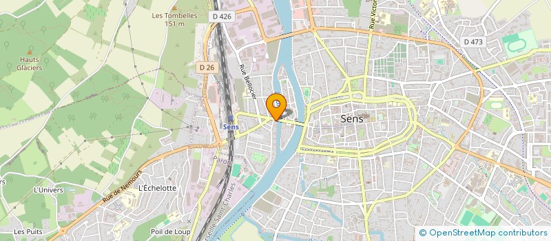 localisation de l'entreprise SARL BOUVEAU  SENS