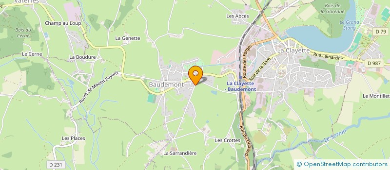 localisation de l'entreprise SARL BOUVET FAMILY  BAUDEMONT