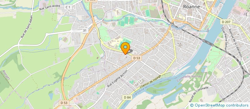 localisation de l'entreprise SARL BOUZU à ROANNE