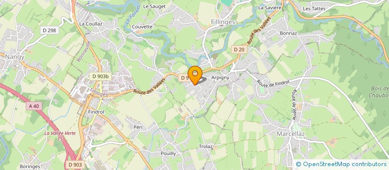 localisation de l'entreprise SARL BOVERA  FILLINGES