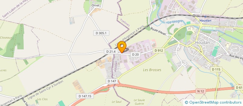 localisation de l'entreprise SARL BOWLING STAR HOUDAN  HOUDAN