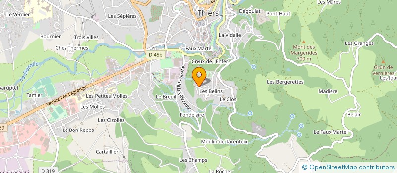 localisation de l'entreprise SARL BOZDAG à THIERS
