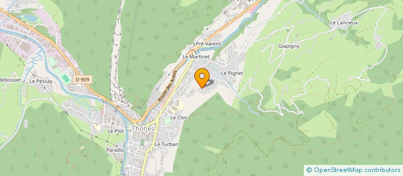 localisation de l'entreprise SARL BOZON-CARRAZ  THONES