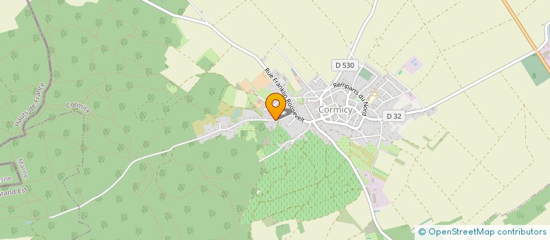 localisation de l'entreprise SARL BPTP  CORMICY