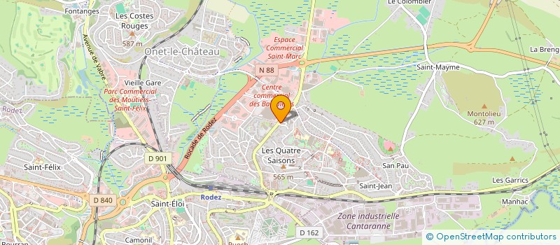 localisation de l'entreprise SARL BR DIFFUSION  ONET-LE-CHATEAU