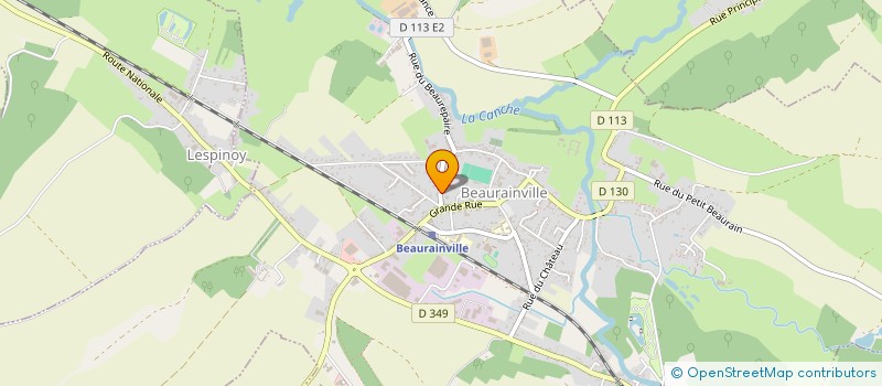 localisation de l'entreprise SARL BRACHET ET FILS à BEAURAINVILLE