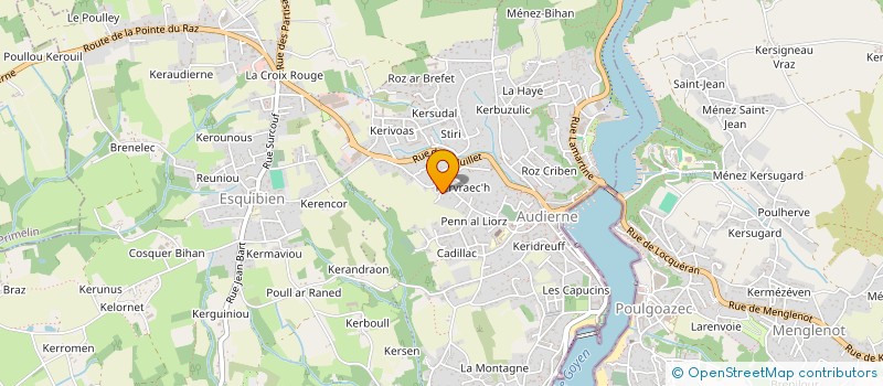 localisation de l'entreprise SARL BRAIN  AUDIERNE