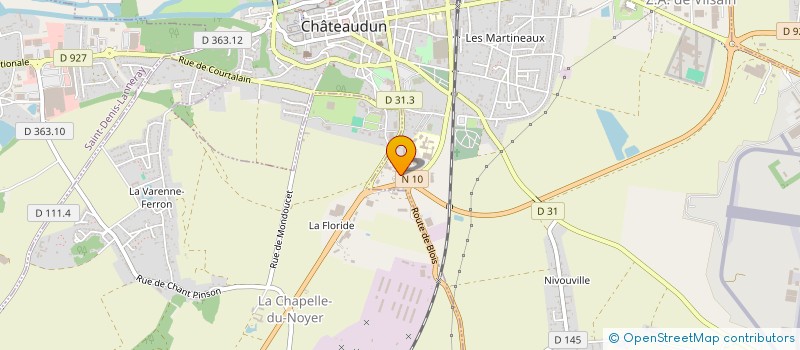 localisation de l'entreprise SARL BRANGER STEPHANE à CHATEAUDUN