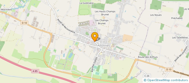 localisation de l'entreprise SARL BRANLARD JULIEN à ALLONNES
