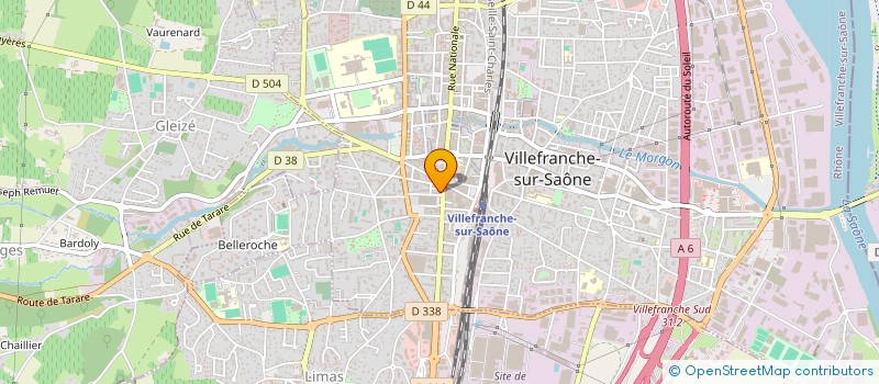 localisation de l'entreprise SARL BRASSERIE DU RHONE à VILLEFRANCHE-SUR-SAONE