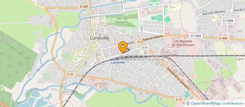 localisation de l'entreprise SARL BRASSERIE LA LICORNE à LUNEVILLE