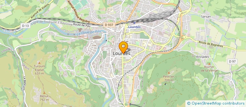 localisation de l'entreprise SARL BRASSERIE LA RENAISSANCE  LOURDES