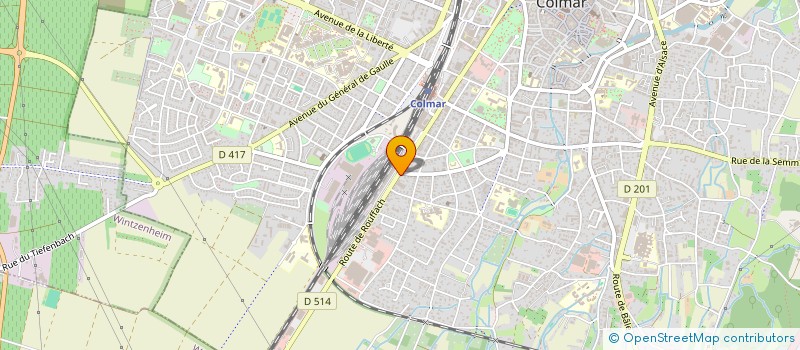 localisation de l'entreprise SARL BRASSERIE RESTAURANT CHEZ BRIGITTE  COLMAR