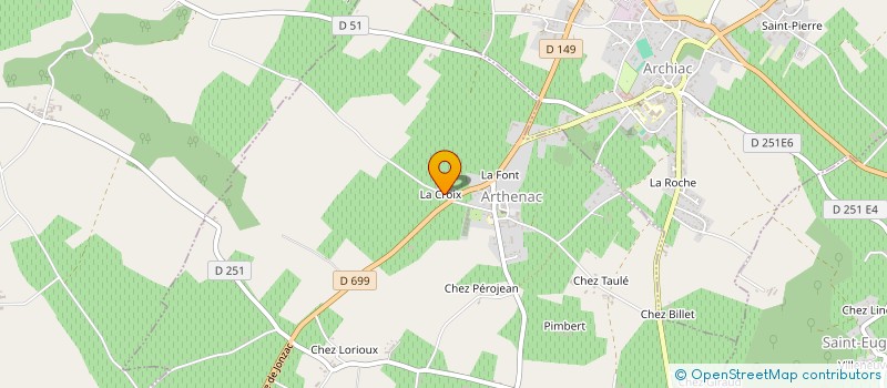 localisation de l'entreprise SARL BRAUD  SAINT-MARTIAL-SUR-NE