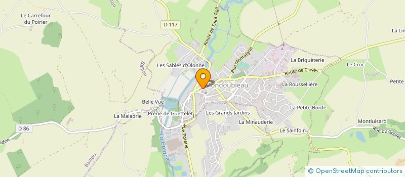 localisation de l'entreprise SARL BRAULT WILFRIED ET CYRIELLE  SAVIGNY-SUR-BRAYE