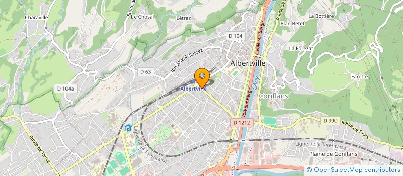 localisation de l'entreprise SARL BRAVE à ALBERTVILLE