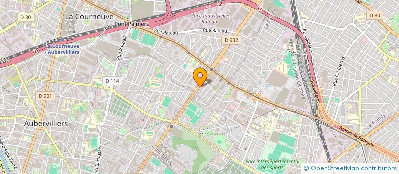 localisation de l'entreprise SARL BRD  LA COURNEUVE