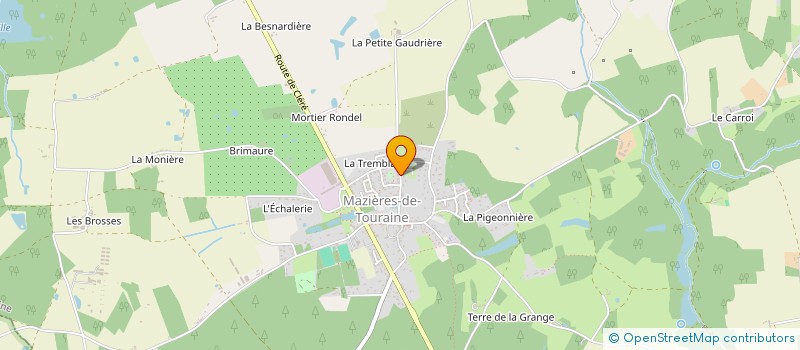 localisation de l'entreprise SARL BREBION CHRISTOPHE  MAZIERES-DE-TOURAINE