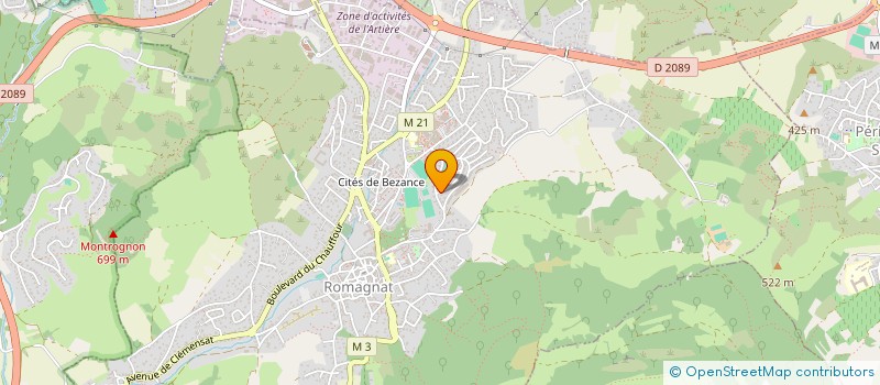 localisation de l'entreprise SARL BREF  ROMAGNAT