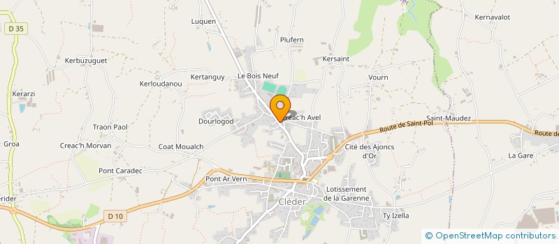 localisation de l'entreprise SARL BREGEON à CLEDER