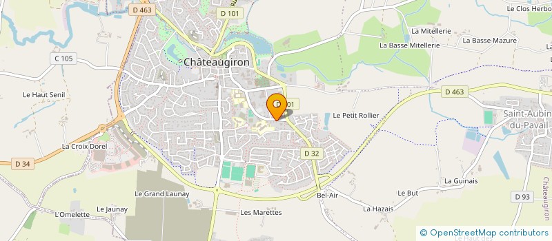 localisation de l'entreprise SARL BREIZH BURO  CHATEAUGIRON
