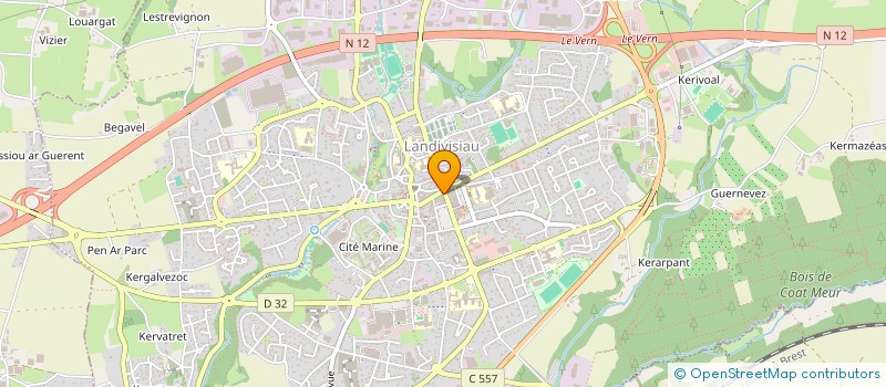 localisation de l'entreprise SARL BREIZH COM  LANDIVISIAU