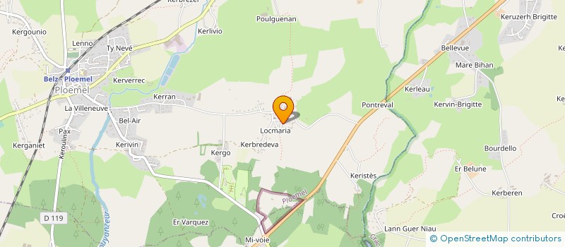 localisation de l'entreprise SARL BREIZH'ILES  PLOEMEL