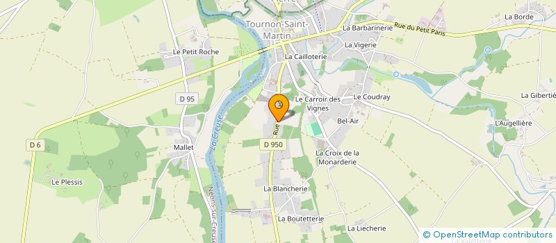 localisation de l'entreprise SARL BRENNE MACONNERIE TERRASSEMENTS à MARTIZAY