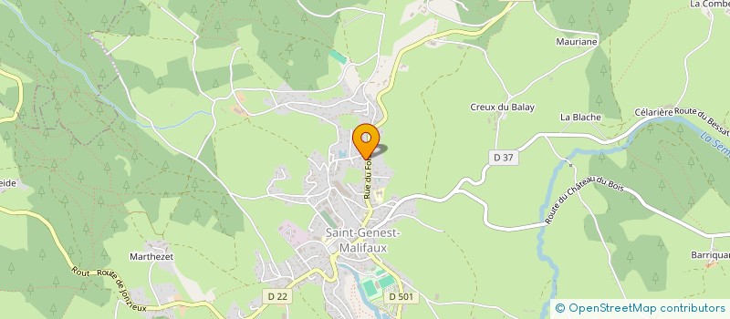 localisation de l'entreprise SARL BRENT DIFFUSION  SAINT-GENEST-MALIFAUX