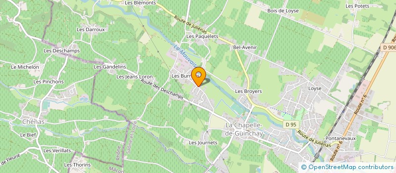 localisation de l'entreprise SARL BRESSAUD à LA CHAPELLE-DE-GUINCHAY