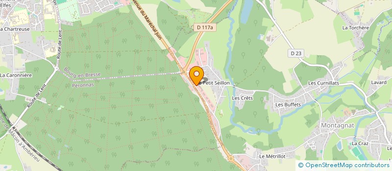 localisation de l'entreprise SARL BRESSE MOTORS à MONTAGNAT