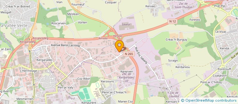 localisation de l'entreprise SARL BREST LAVAGE SERVICE à GUIPAVAS