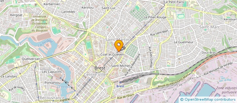 localisation de l'entreprise SARL BREST SENCHA à BREST