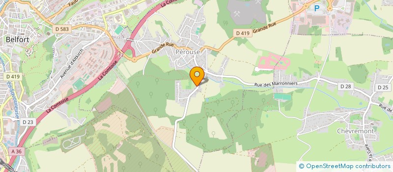 localisation de l'entreprise SARL BRETAGNE à PEROUSE