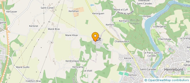 localisation de l'entreprise SARL BRETAGNE VETEMENTS LOISIRS  CAUDAN