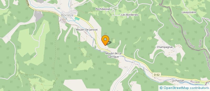 localisation de l'entreprise SARL BRETEL ET FILS  BORREZE