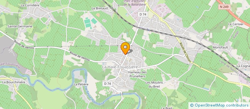 localisation de l'entreprise SARL BRETENET à LA HAIE-FOUASSIERE