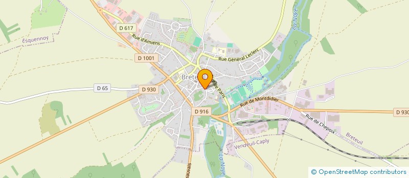 localisation de l'entreprise SARL BRETEUIL AMBULANCES à BRETEUIL