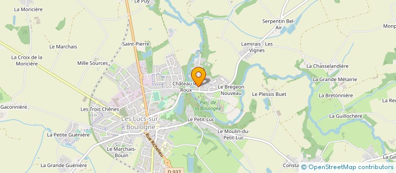 localisation de l'entreprise SARL BRETHOME  LES LUCS-SUR-BOULOGNE