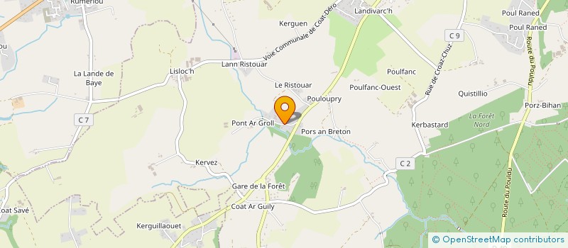 localisation de l'entreprise SARL BREZULIER à QUIMPERLE