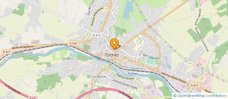 localisation de l'entreprise SARL BRIC A BRAC D'ORTHEZ  ORTHEZ