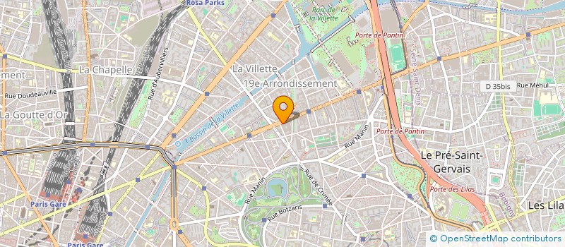 localisation de l'entreprise SARL BRICE à PARIS