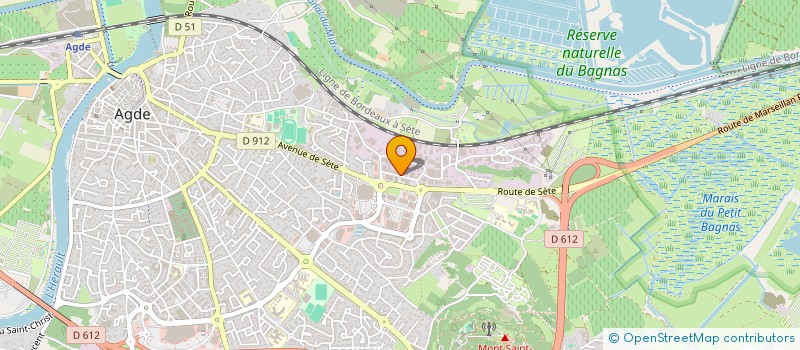 localisation de l'entreprise SARL BRICO BOIS à AGDE