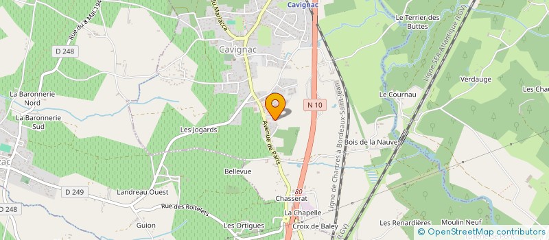 localisation de l'entreprise SARL BRICO CAVIGNAC à CAVIGNAC