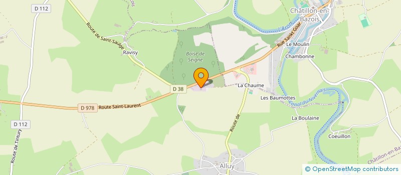 localisation de l'entreprise SARL BRICOLAGE ET MATERIAUX DU BAZOIS à ALLUY