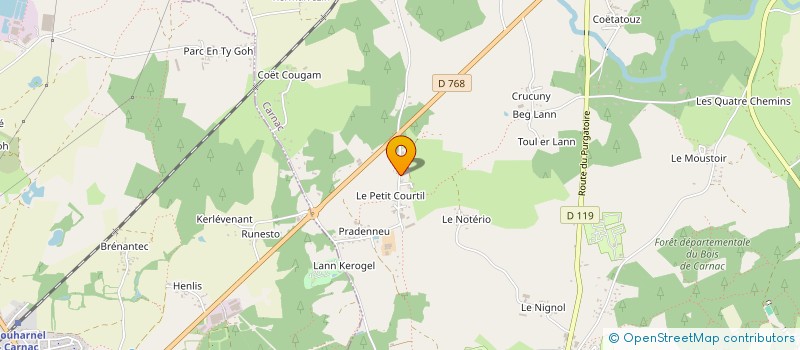localisation de l'entreprise SARL BRIENT THIERRY CARRELAGE PLATRERIE à CARNAC